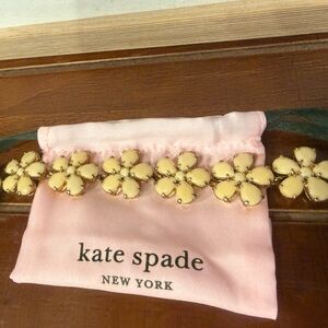 Kate Spade Gold and Yellow Flower Bracelet